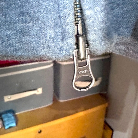 🧥Stunning Style Banana Republic Light Blue Grey Men’s Zip-Up Jacket - Size Large - Picture 5 of 15